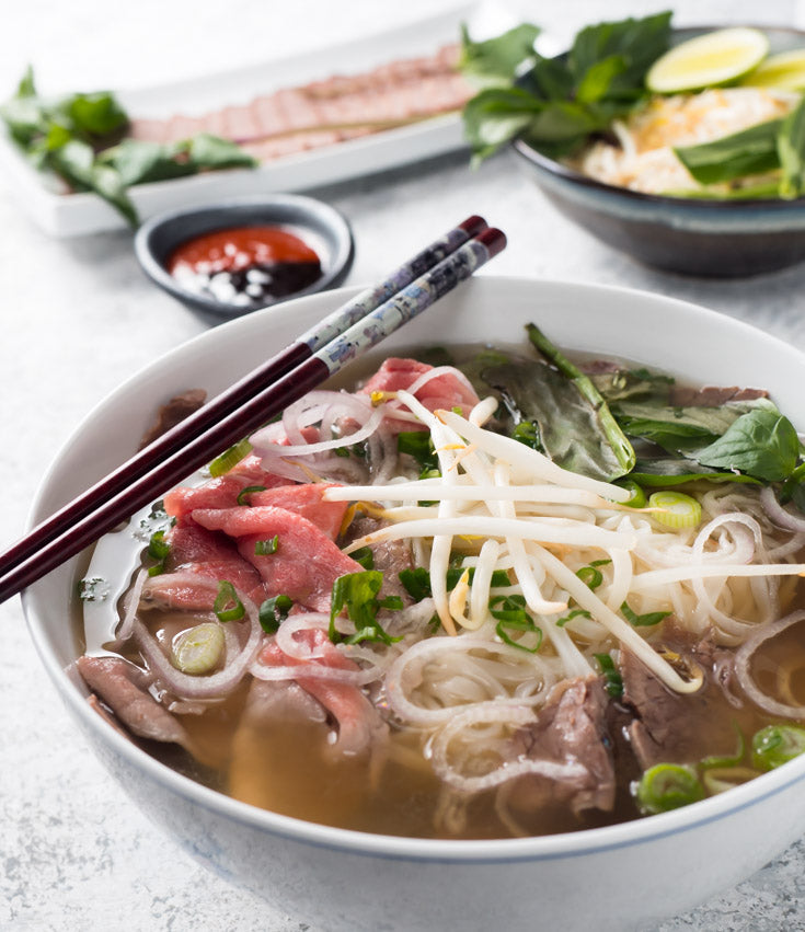 Beef Phở with Noodles & Meat